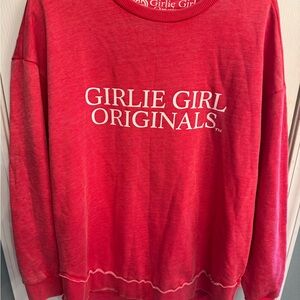 Girlie Girl Originals Red Women's Crew Neck Sweater